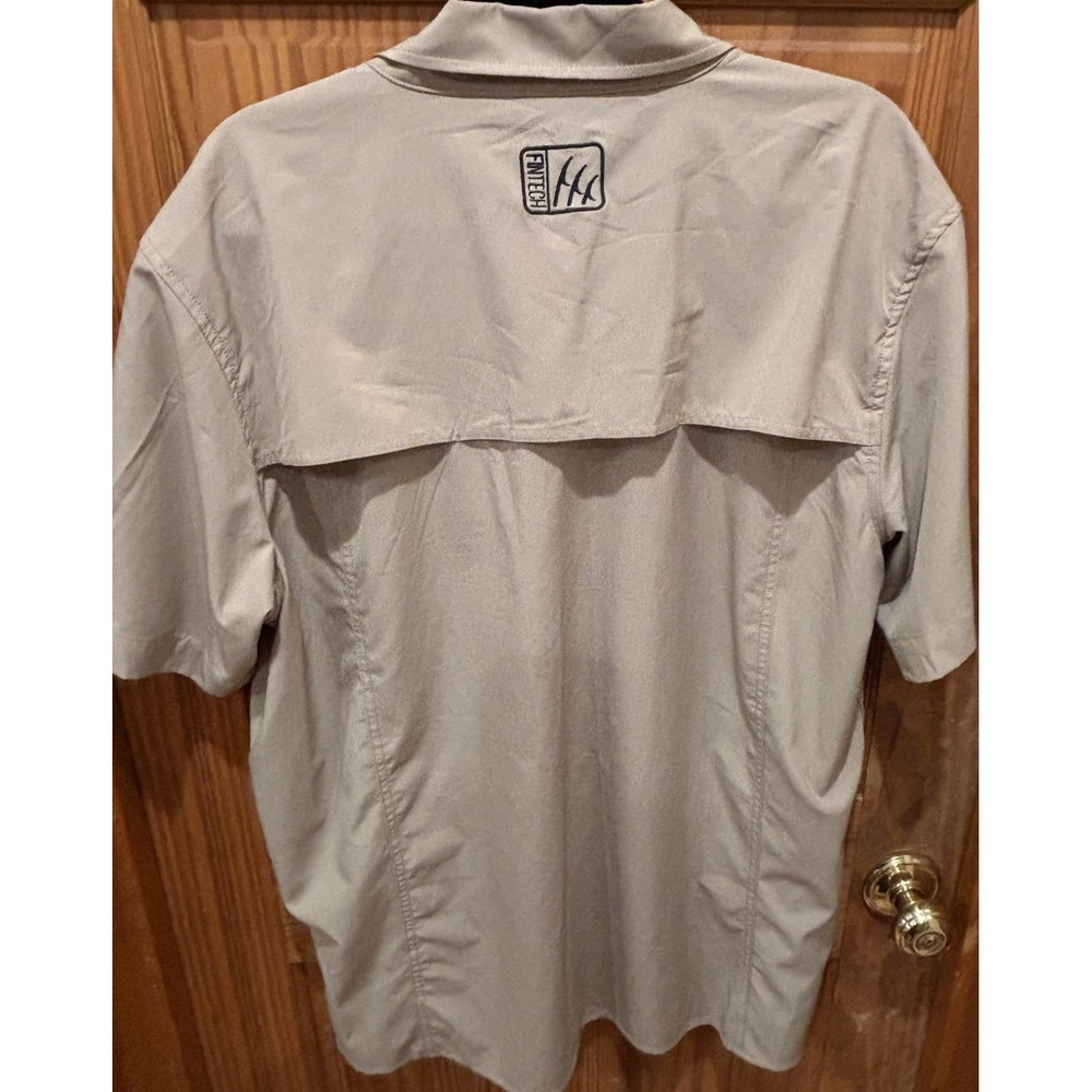 Fintech Deep Sea Woven Performance Short Sleeve Fishing Shirt Large - Picture 2 of 11